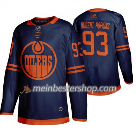 Edmonton Oilers Ryan Nugent-Hopkins 93 Adidas 2019-2020 Blau Trikot Authentic - Herren Edmonton Oilers Ryan Nugent-Hopkins 93 Adidas 2019-2020 Blau Trikot Authentic - Herren
